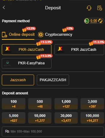 cz777 game deposit image