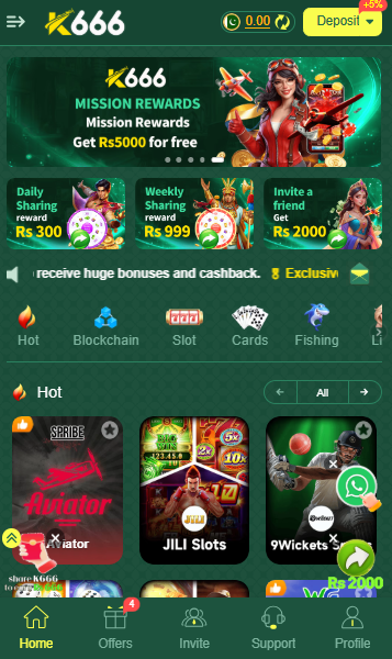 k666 game dashboard image